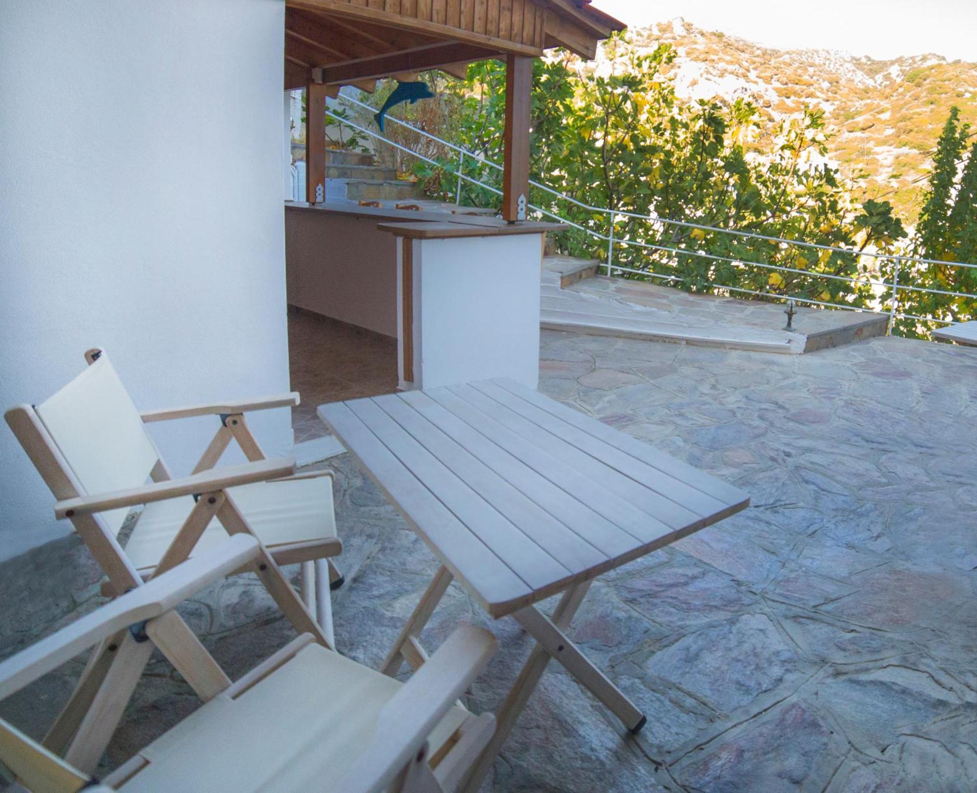 Marina Hotel Ágios Kírykos Buitenkant foto